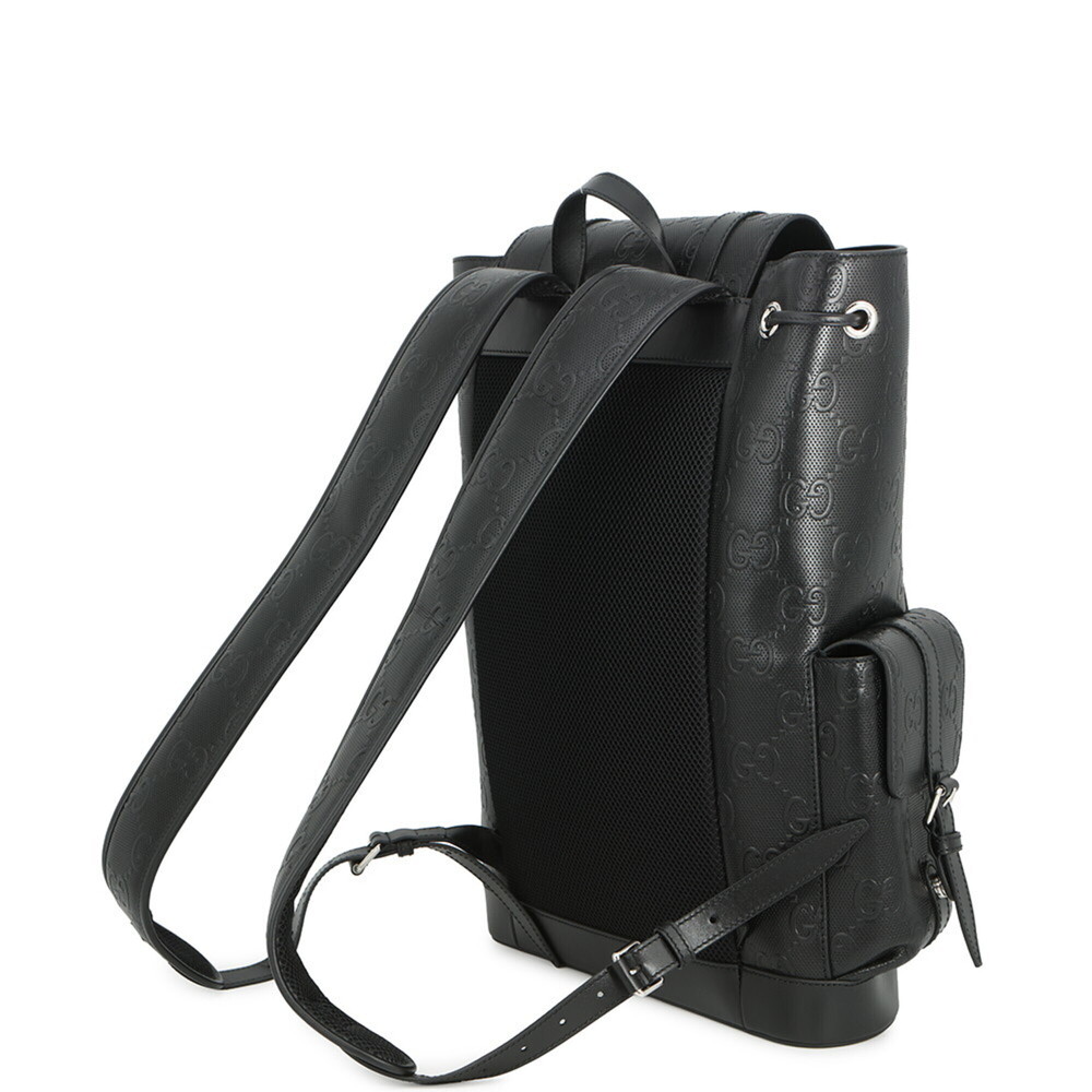 Gucci GG embossed backpack 625770 GUCCI handbag black - Picture 2 of 13